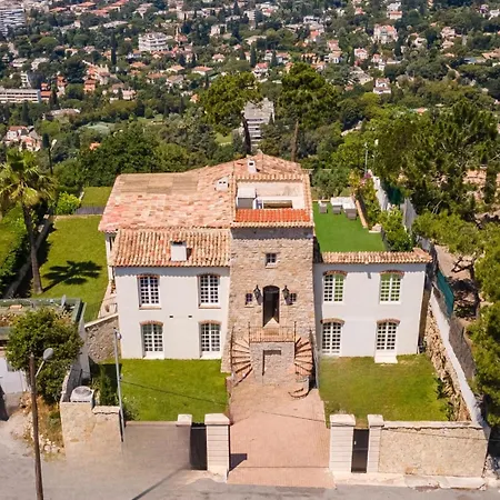 Willa Exclusive Au Sommet De Cannes, 8 Chambres, Double Piscine, Vue Sur La Cannes