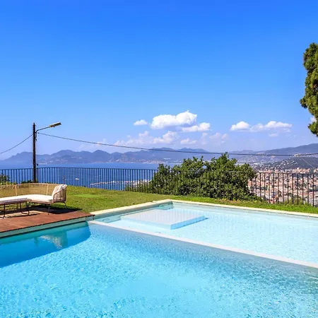 Exclusive Au Sommet De Cannes, 8 Chambres, Double Piscine, Vue Sur La Willa *